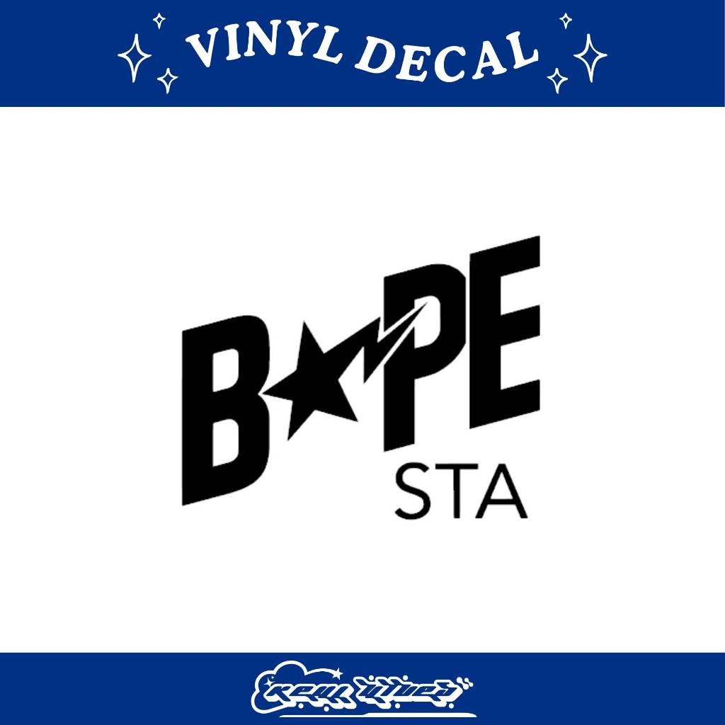 BAPE STA logo vinyl stickers brand laptop tumbler decals | Shopee ...