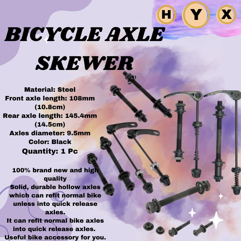 Axle skewer Mountain Bike Bicycle Quick Release Front Back Axles Hollow