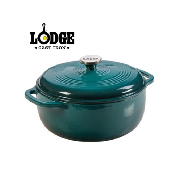 Lodge 6 Quart Enameled Cast Iron Dutch Oven Lagoon Shopee Philippines