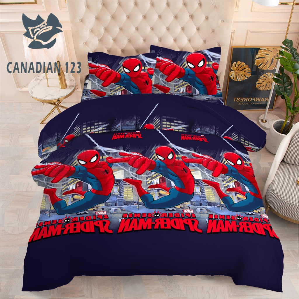 3in1 Canadian Bedsheet 2 Pillow Case Fitted Sheet Full Garterized ...