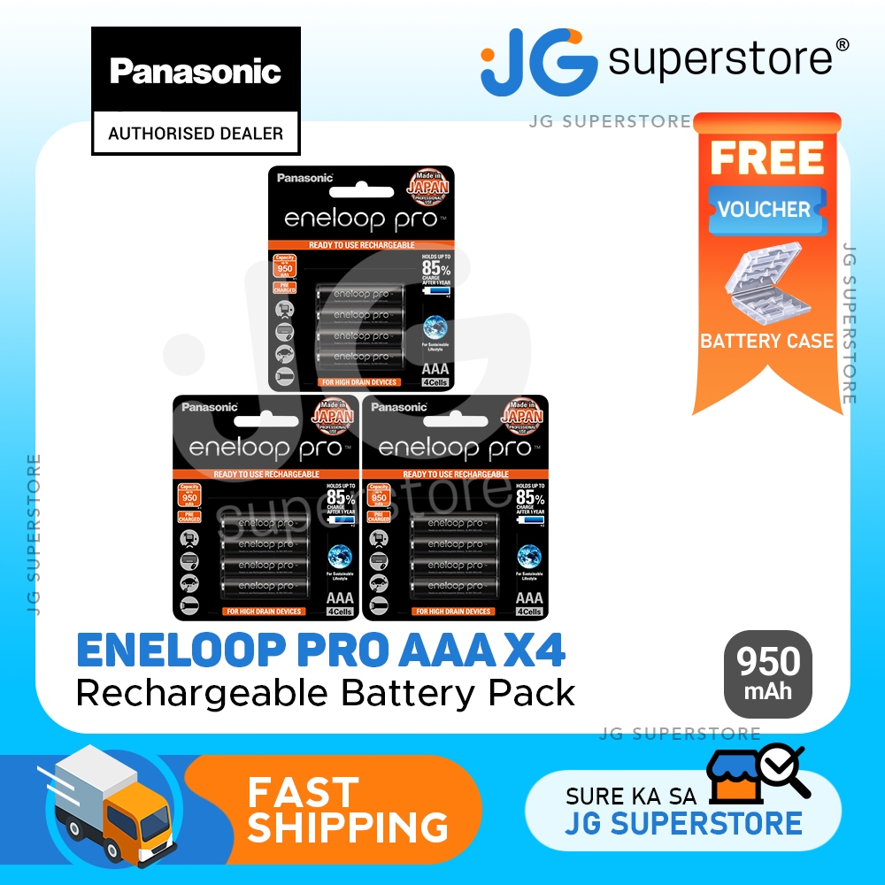 Panasonic Eneloop Pro AAA Akku – 950 MAh, Wiederaufladbar, Bis -20 °C Tauglich | Mit Solarenergie Vorgeladen