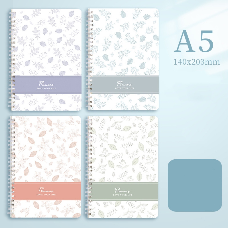 1PC A5/B5 60Sheets Thick A5 Spring Notebook Binder Notepad Spiral Line ...