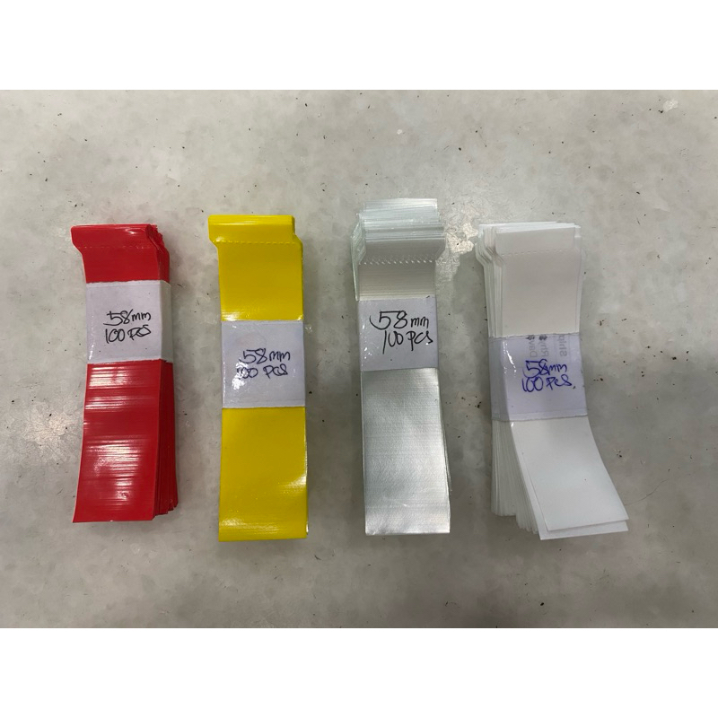 58mm sized shrink wrap bands for plastic bottles glass jars Heat Shrink