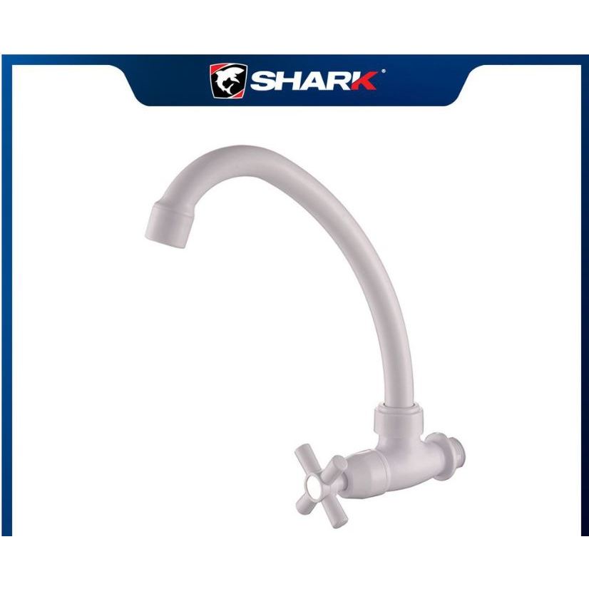 Shark ABS Gooseneck Faucet Vertical Tap White | Shopee Philippines