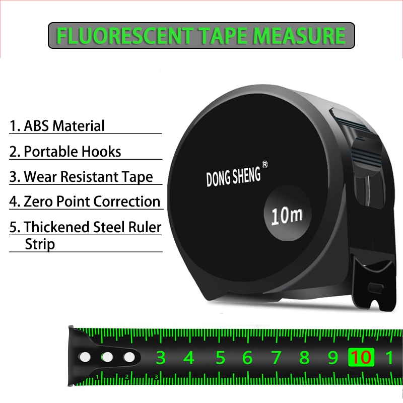 COD 10M Transparent Measure Tape Metric Ranging Tool Meter Tape ...