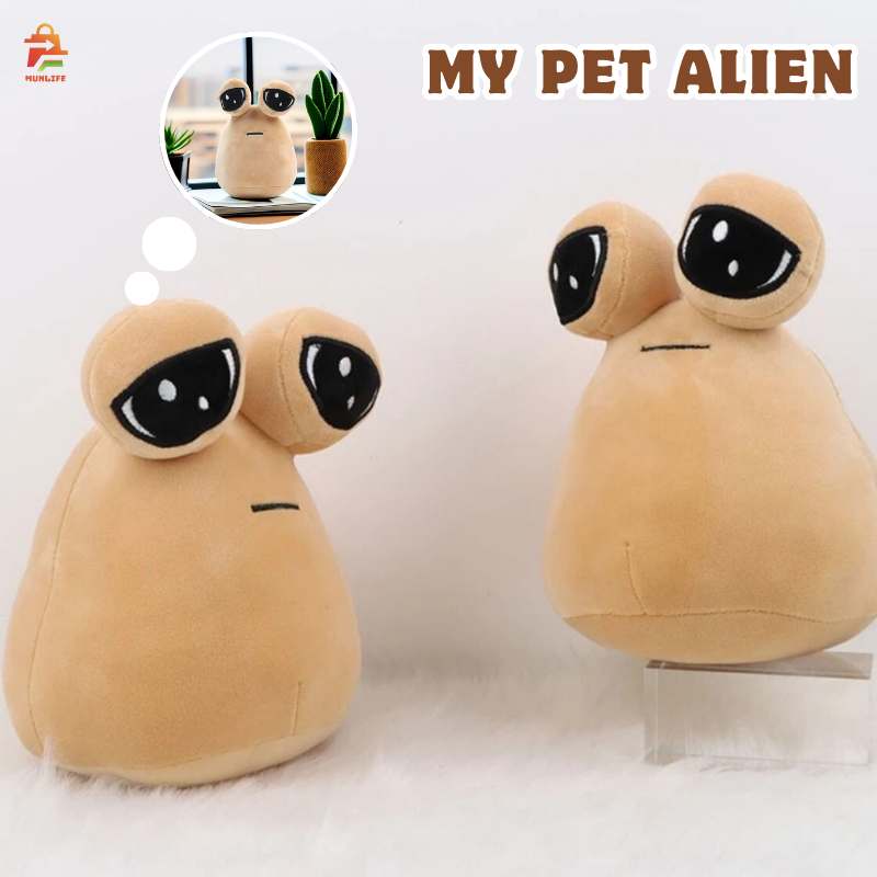 22cm My Pet Alien Pou Plush Toy Furdiburb Emotion Alien Plushie Stuffed ...