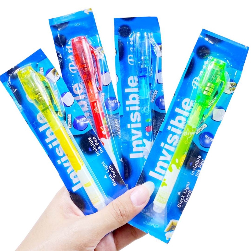 WiseNanay Invisible Ink Pen #7747 w/ UV Light Revealer - Invisible Pen ...