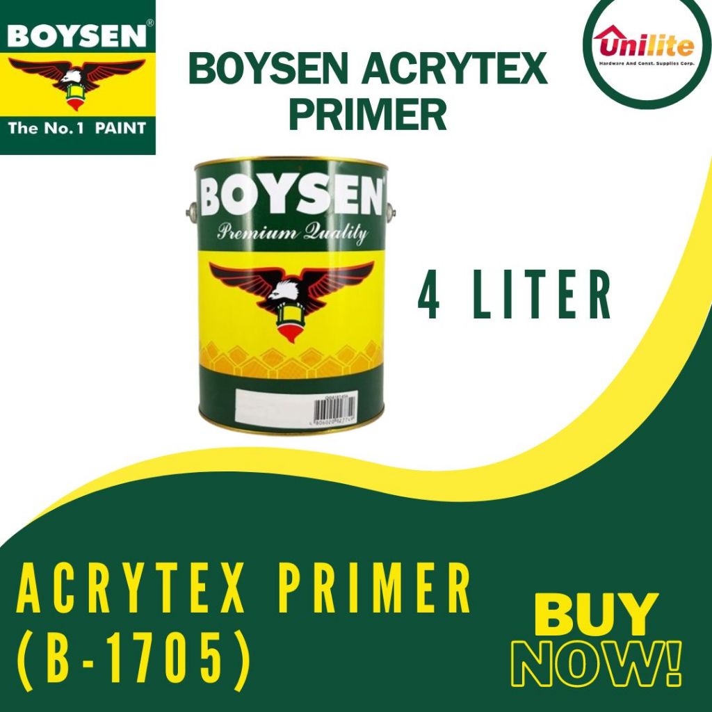 BOYSEN ACRYTEX PRIMER (4 LITER) Shopee Philippines