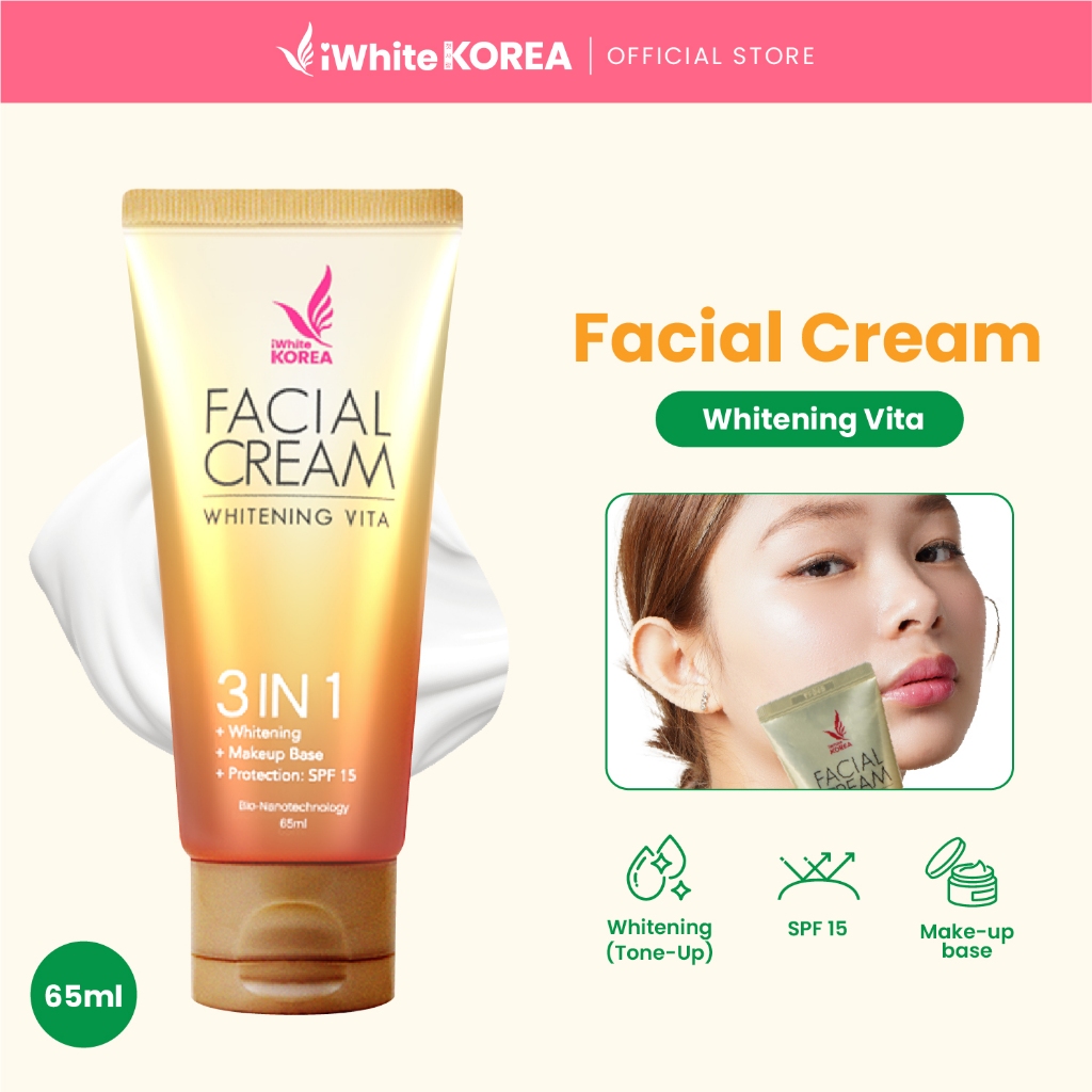 iWhite Korea Facial Cream 65ml for Whitening Skin (Dual UV Protection