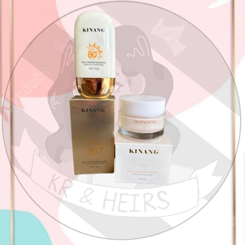 COMBO FACIAL SET (KINANG SUNSCREEN SPF80 PA++ DAYCREAM) | Shopee ...