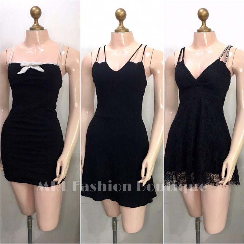 PREMIUM • TRENDY • BLACK KOREAN DRESS (ONHAND) NEW ARRIVAL | Shopee ...