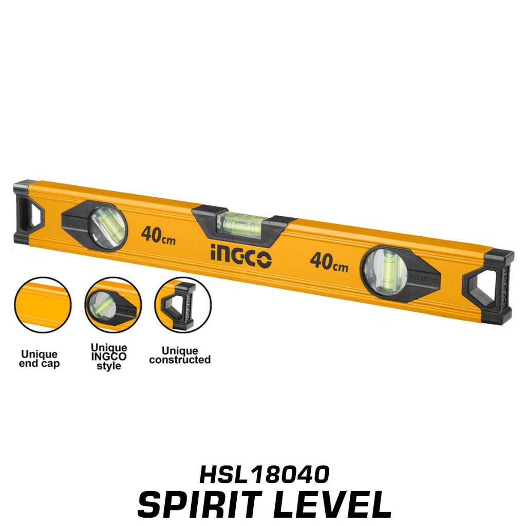 Buildmate x INGCO Spirit Level 30cm - 80cm Spirit Bubble Level Line ...