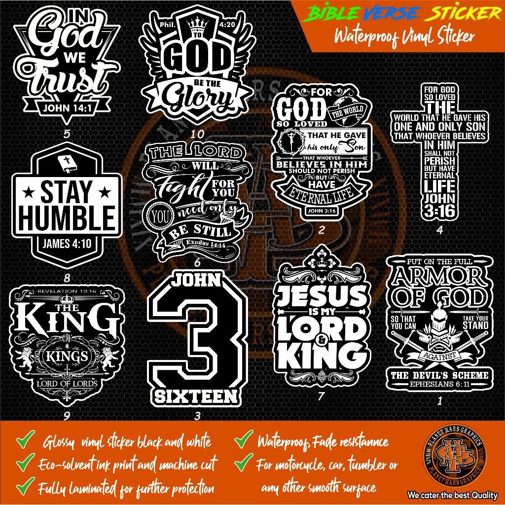 Shop sticker bible verse for Sale on Shopee Philippines