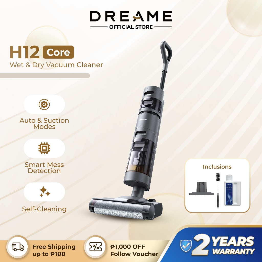 Dreame H12 Core Wet & Dry Vacuum Cleaner Smart Dirt Detection Smart LED ...