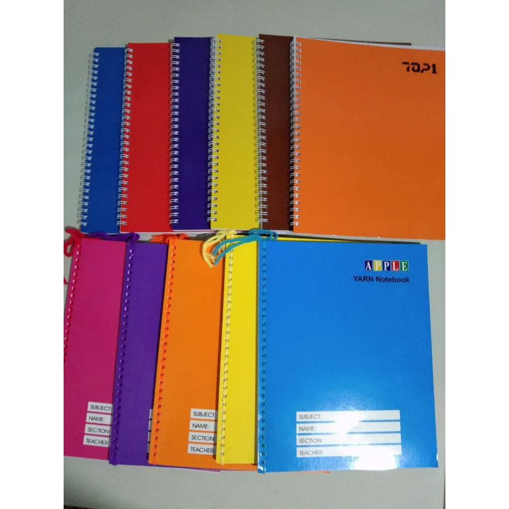 BIG AND SMALL NOTEBOOKS SOLD PER PIECE SCHOOL SUPPLIES WITH YARN AND ...