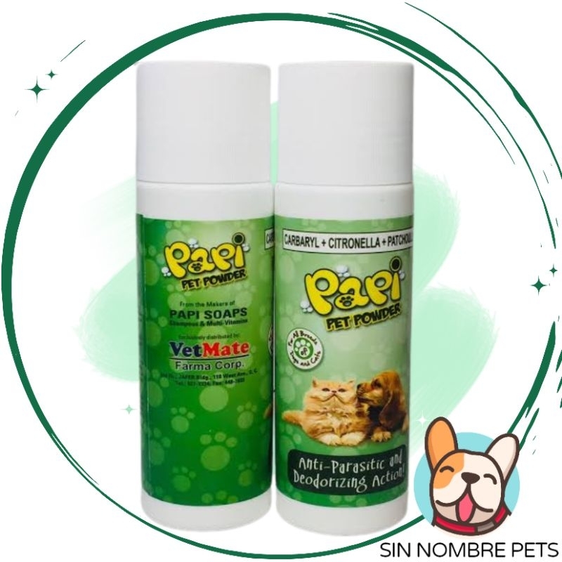 Papi Anti-Parasitic and Deodorizing Action Pet Powder 100g Carbaryl ...