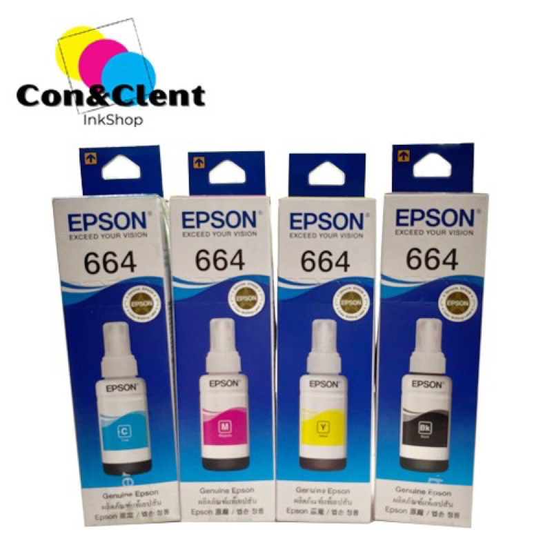 GENUINE ORIGINAL ink 664 black or colored (60pcs/box) | Shopee Philippines