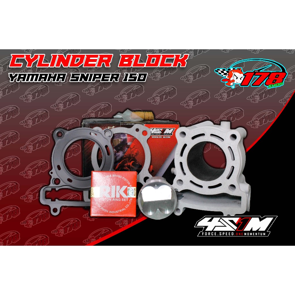 4S1M yamaha sniper 150-135 cylinder block kit chromebore(57MM