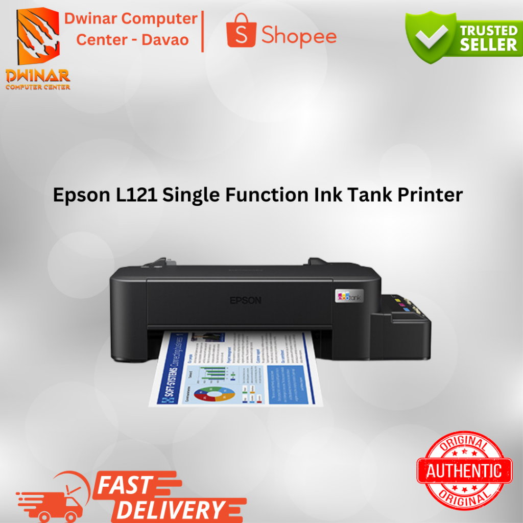 Epson L121 Single Function Ink Tank Printer Shopee Philippines 2688