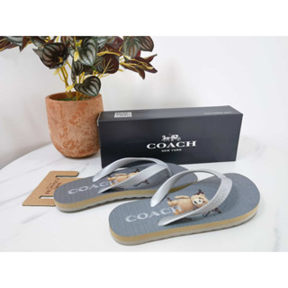 USA Coach high end double sole slippers for women three dimensional trademark flip flops Shopee Philippines