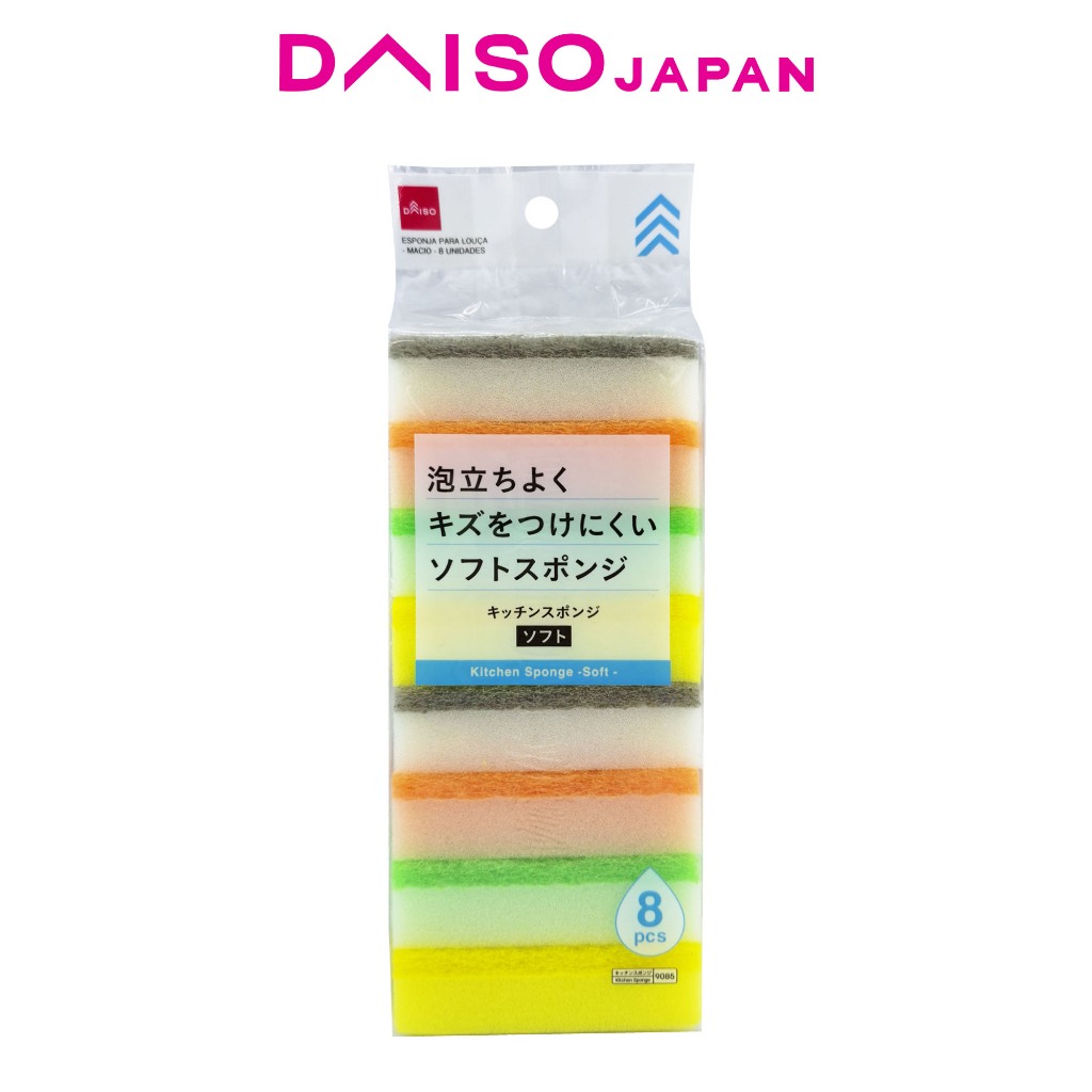Daiso Kitchen Sponge (Soft, 8 pieces) Shopee Philippines