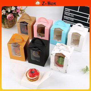 10PCS wholesale Pastry Box Single Solo Cupcake Box Cookies Boxes ...