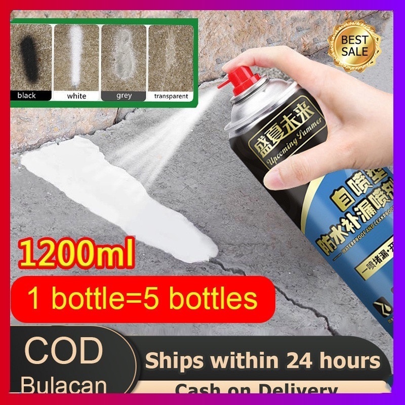 Waterproof Spray 1200ML Quick Seal Flexible Rubber Coating Sealant ...