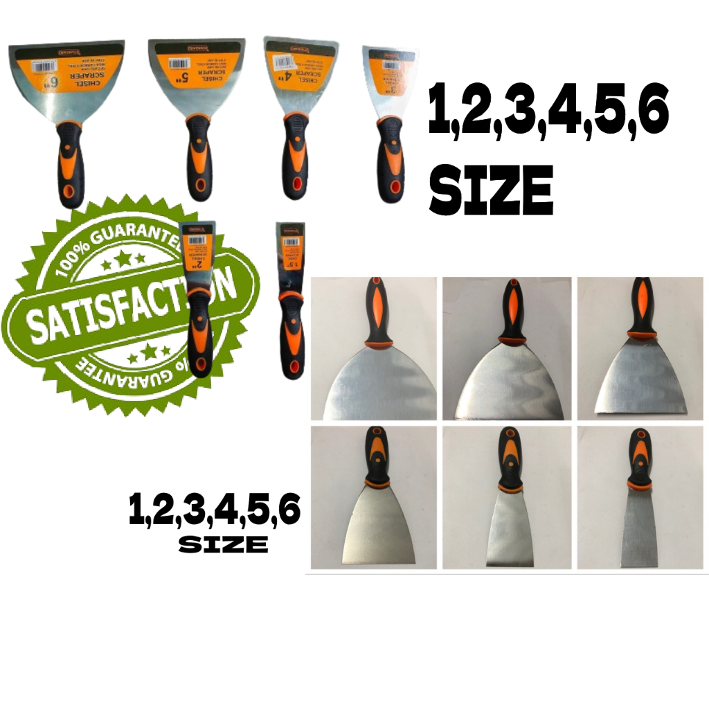 Chisel Scraper1, 2, 3, 4, 5 & 6 inches/Putty knife | Shopee Philippines