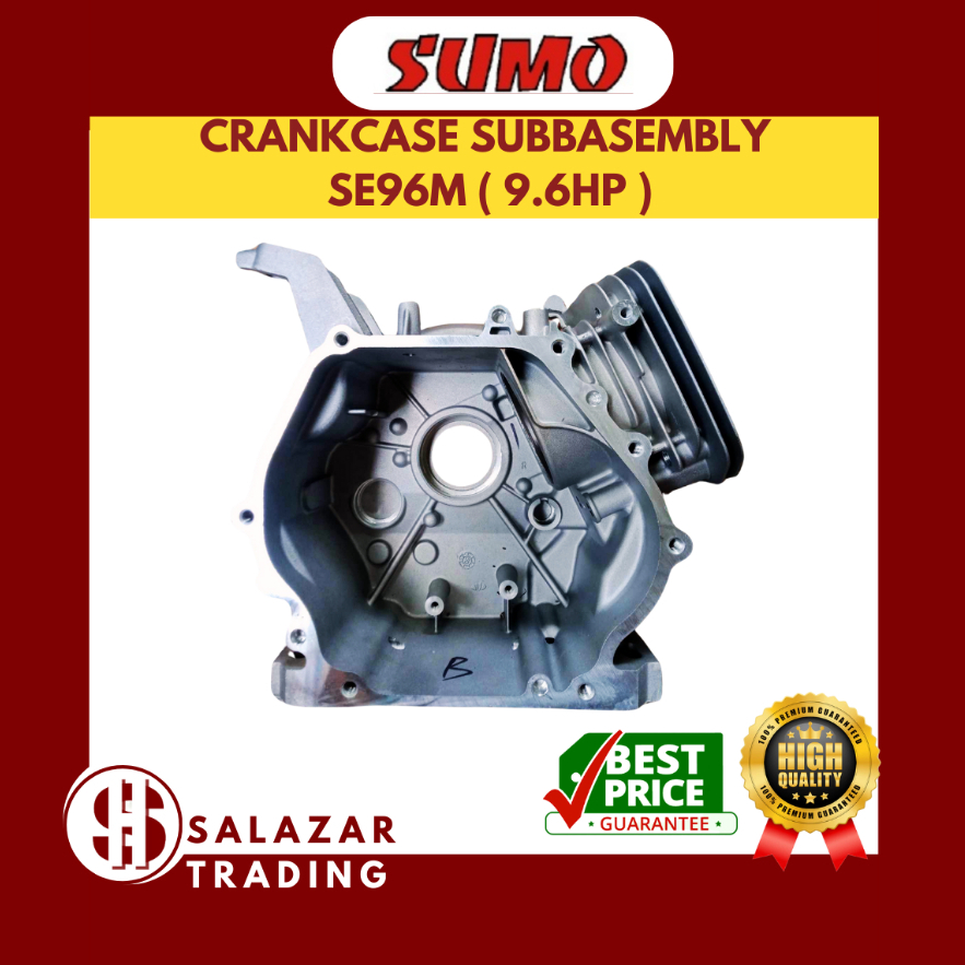 SUMO CRANKCASE SUBBASEMBLY FOR SUMO RATO SE96M ( 9.6HP ) GASOLINE ...