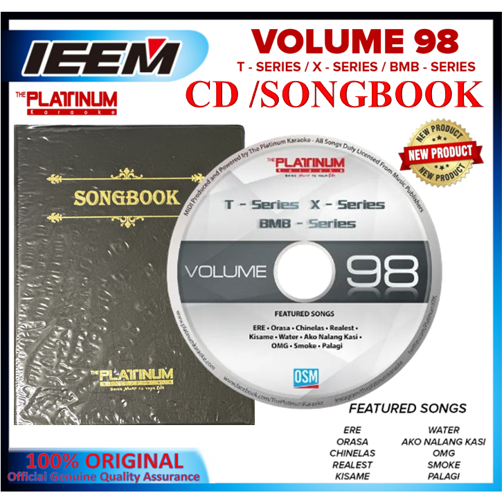 Platinum Tx Series Songbook Songlist Cd Vol 98 Shopee Philippines