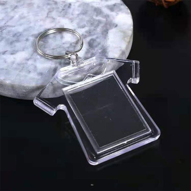 【⚡MT】Transparent Acrylic Keychain Photo Frame Keychain DIY Photo Insert