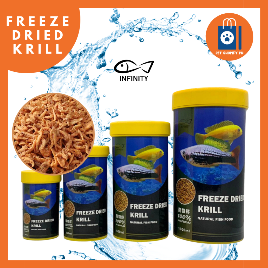 INFINITY FREEZE DRIED KRILL / NUTRITIOUS FISH FOOD / AROWANA FISHFOOD