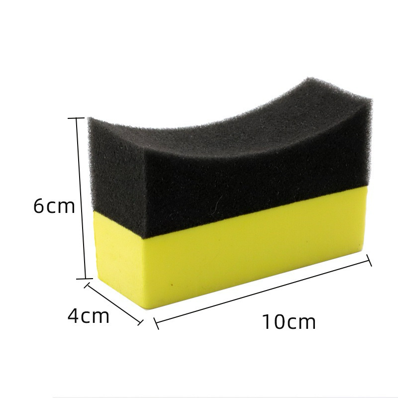 U-Shape Car Wash Tire Wax Polishing Compound Sponge Multi Use Sponge ...