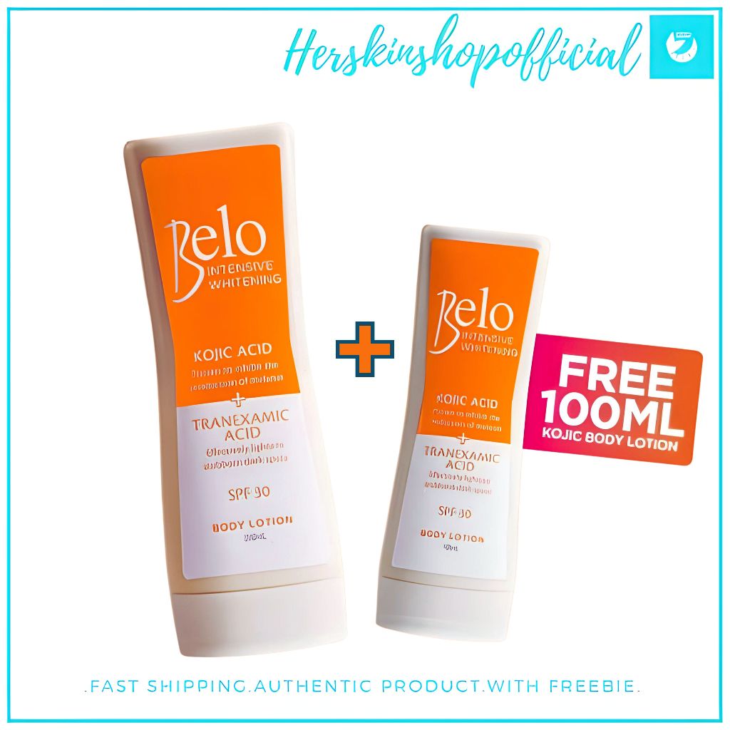 Belo Kojic Acid Lotion SPF 30 Buy 200ml Get 100ml + Freebies Shopee