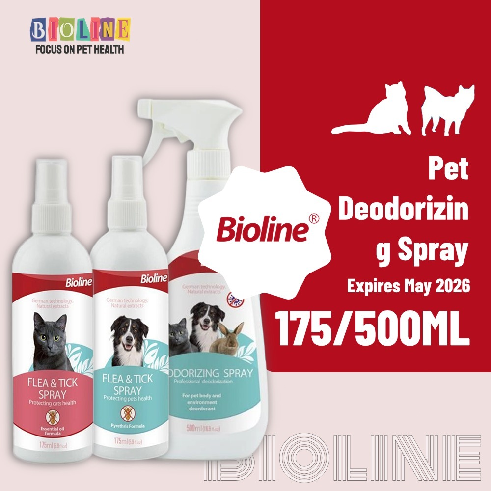 Bioline Deodorizing Spray for Dogs and Cats 175ML 500ML Shopee