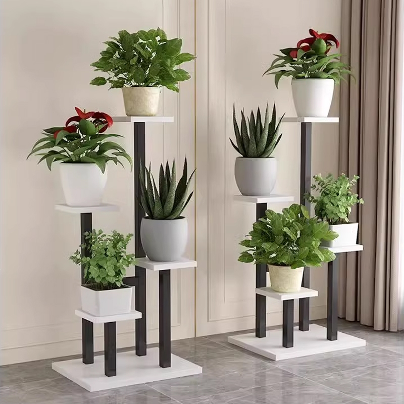 4-Layer Plant Rack Flower Pot Display Shelf Indoor Outdoor Yard potted ...