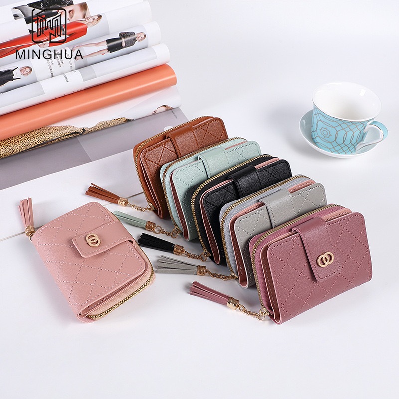 Yvon Woman Summer Outdoor Tassle Wallet Card Holder Coin purse For ...