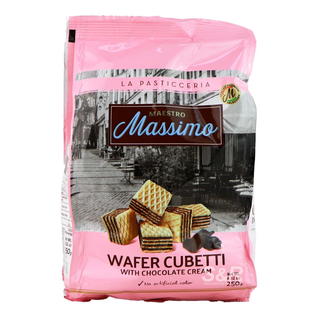 Maestro Massimo Chocolate Cream Wafer Cubes 250g | Shopee Philippines