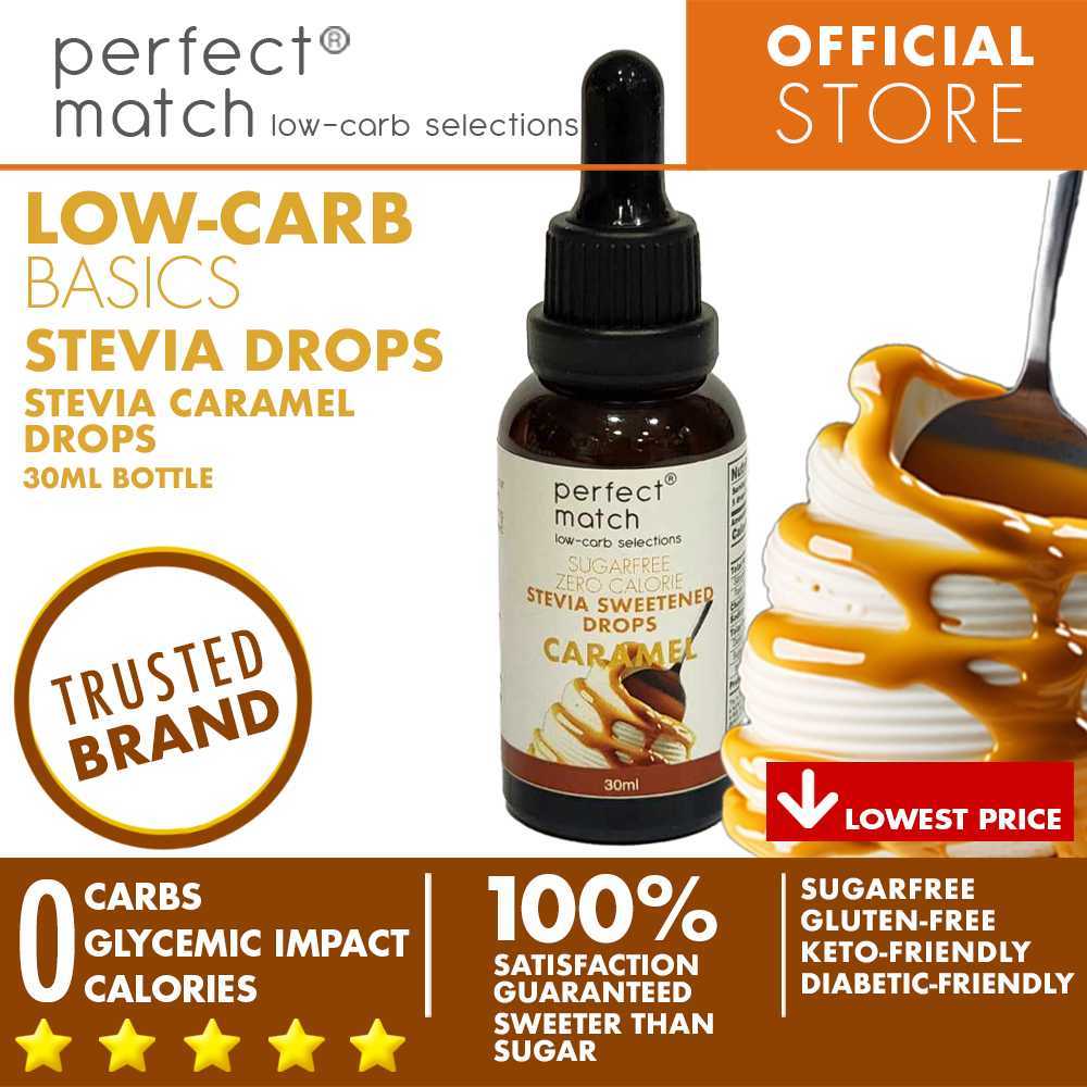 PerfectMatch Low-carb® | Stevia Drops Pure or Assorted Flavors | Sugar ...