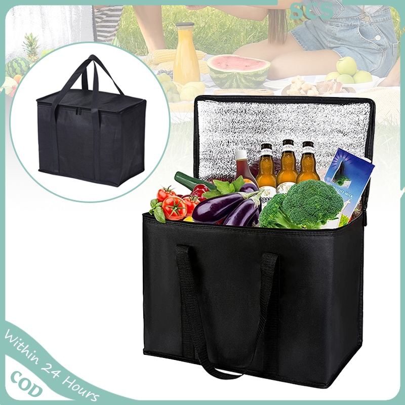 Insulated Grocery Bags Aluminum Foil Insulated Delivery Bags for Food ...