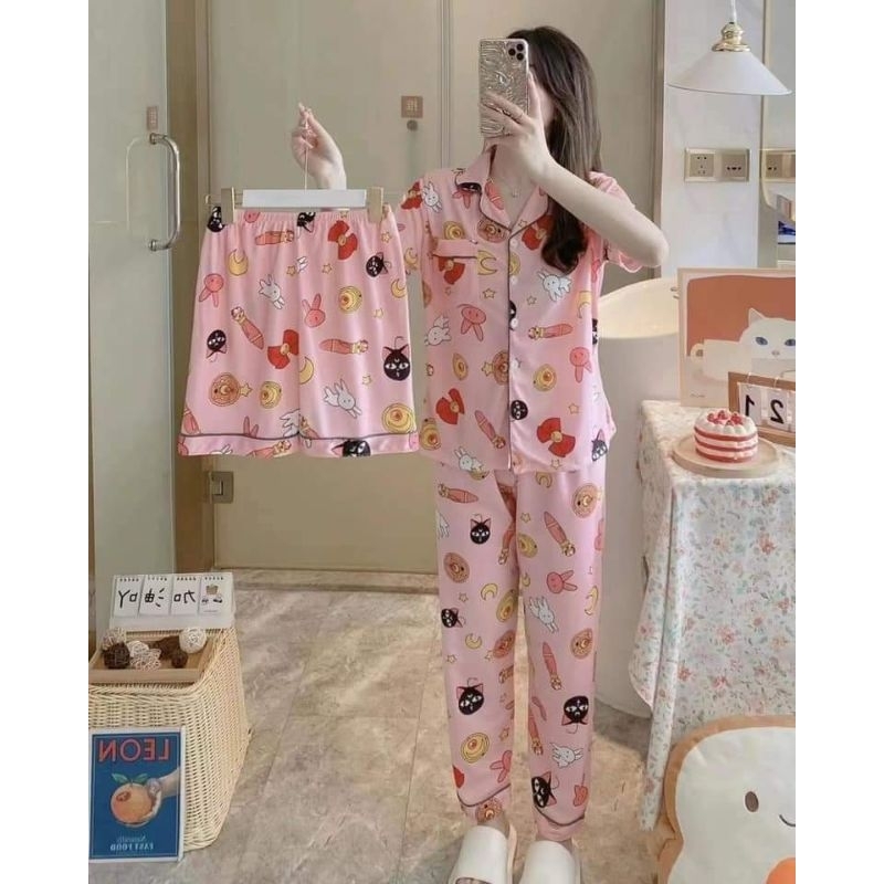 Sailormoon Shortsleeve Pajama Sleepwear Shopee Philippines