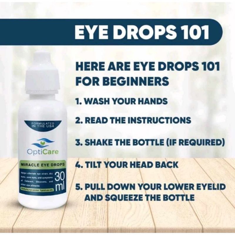 Authentic OPTICARE Miracle Eye Drops with Lutein 30ml | Shopee Philippines