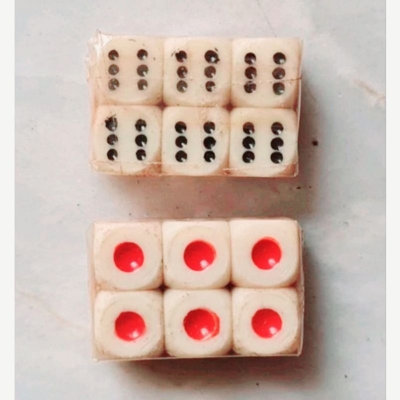 Cream Dice Small Game Dice Ordinary per Dozen (12's) | Shopee Philippines