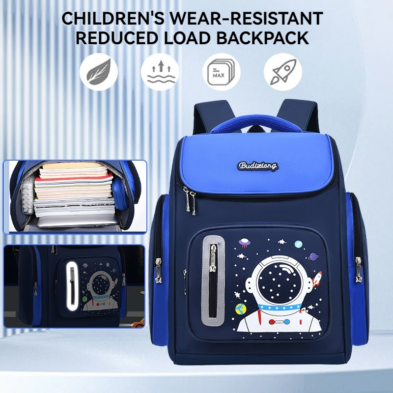 School Bag For Kids Boy Astronaut School Bag Waterproof Backpack 1-6 ...