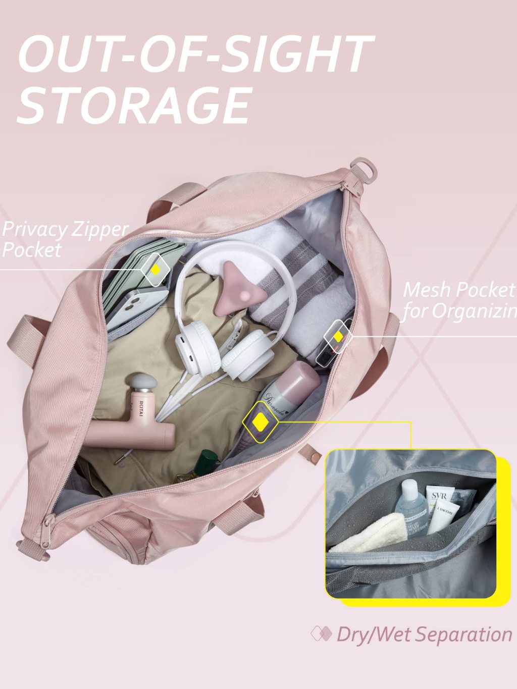Gym bag with wet compartment online