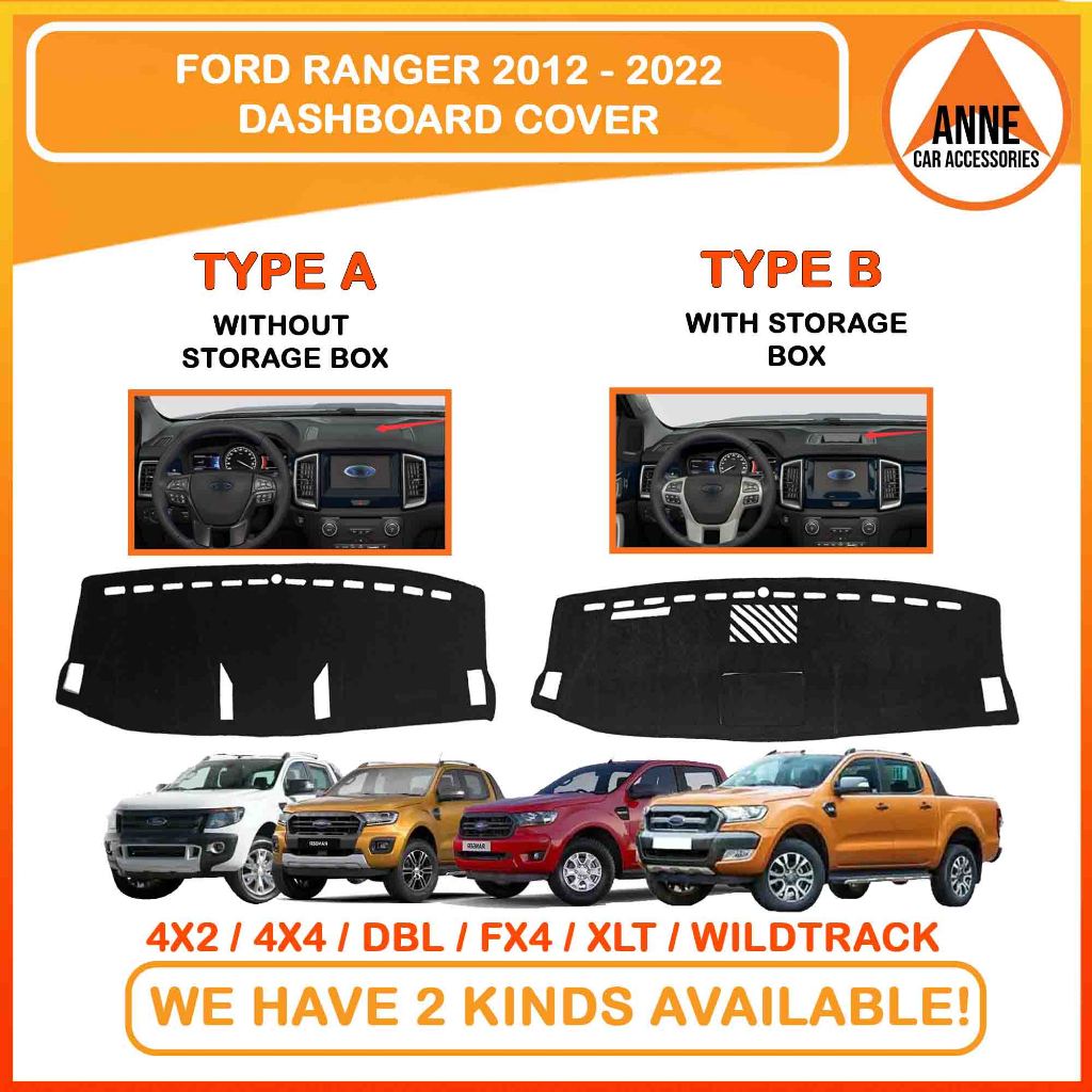Dashboard Cover for Ford Ranger 2016 - 2022 / 2023 - Onwards Model Dash ...
