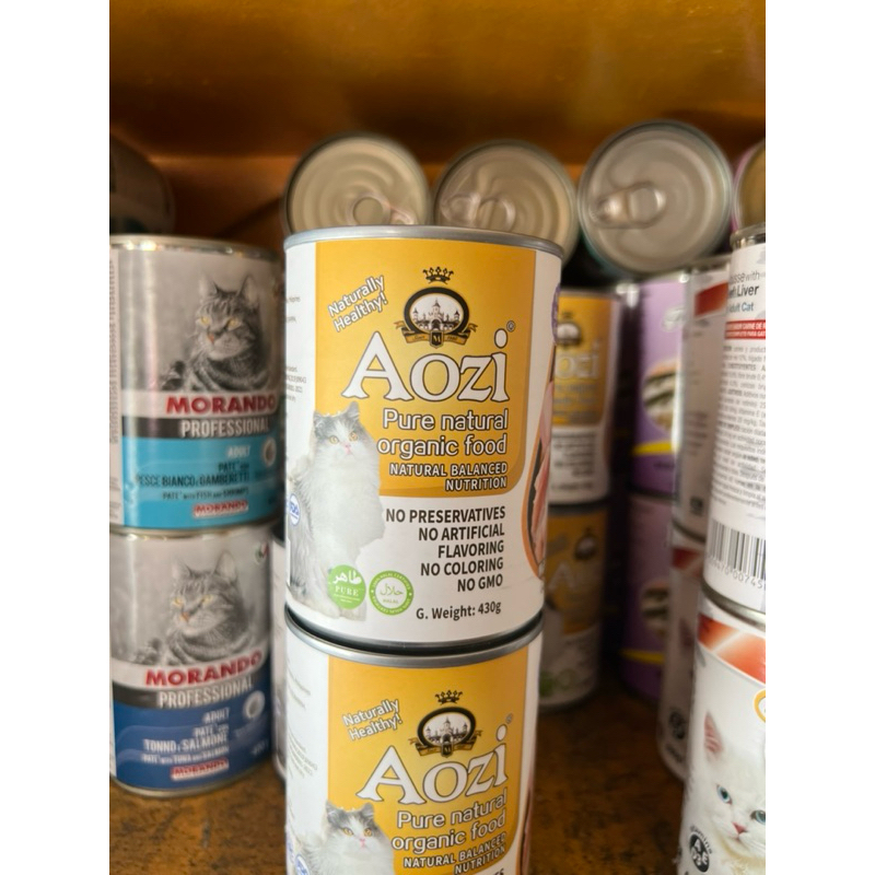 Aozi Wet Cat Food in Can CHICKEN Flavor 430g | Shopee Philippines