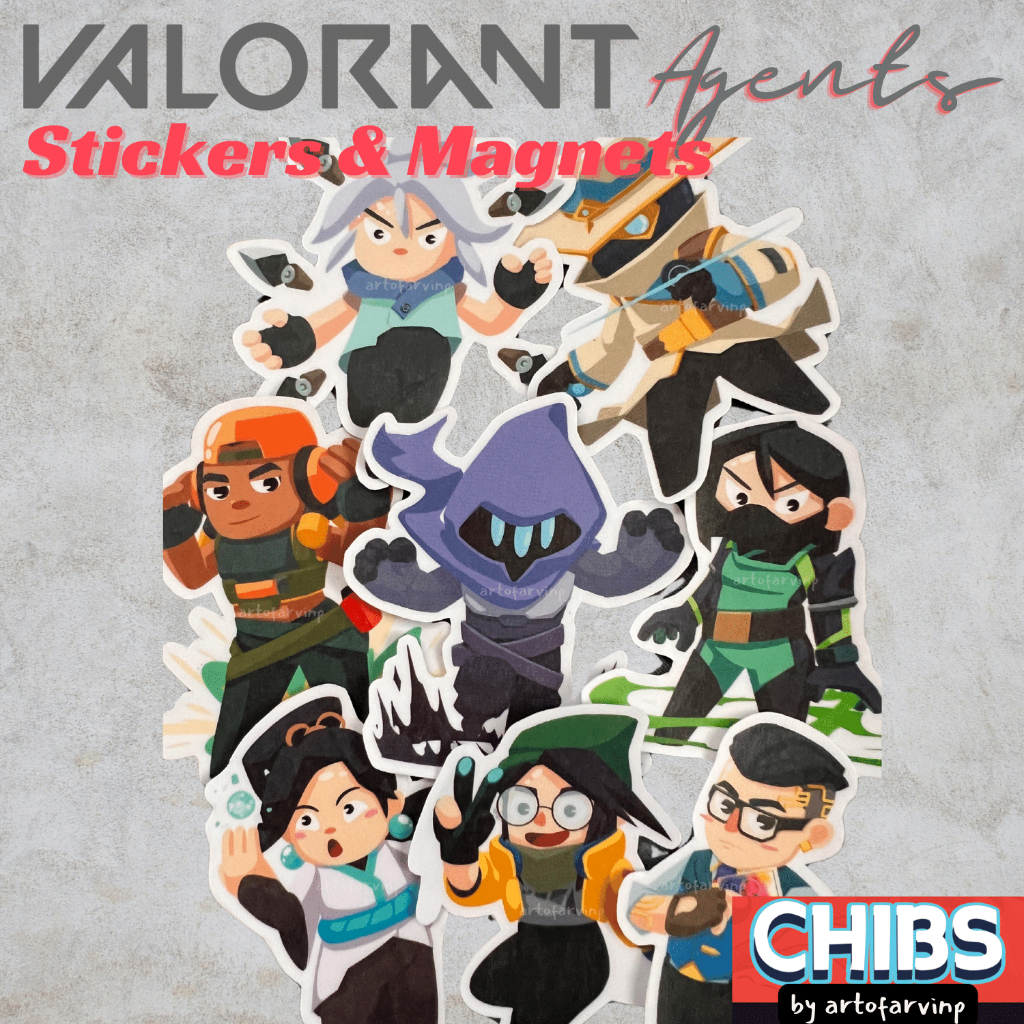 Valorant Agents Stickers and Magnet (Matte, Waterproof) | Shopee ...