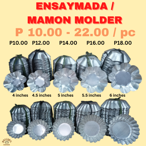 ENSAYMADA MOLD / ENSAYMADA MOLDER / MAMON MOLD / MAMON MOLDER 4” 4.5" 5 ...