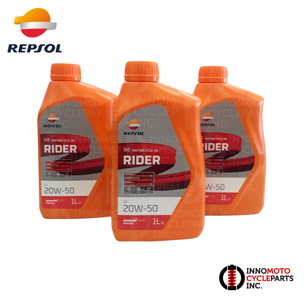 Repsol MOTO Rider 1L 20W50 API:SL JASO MA2 - Innomoto | Shopee Philippines